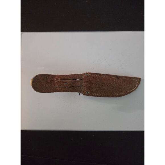 Vintage 40s-50s Luray Caverns VA Souvenir Knife w/ Sheath MOP Celluloid Handle - Picture 5 of 9